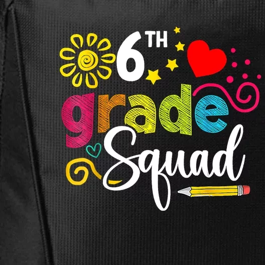 Sixth Grade Squad Back To School 6th Grader Teacher City Backpack