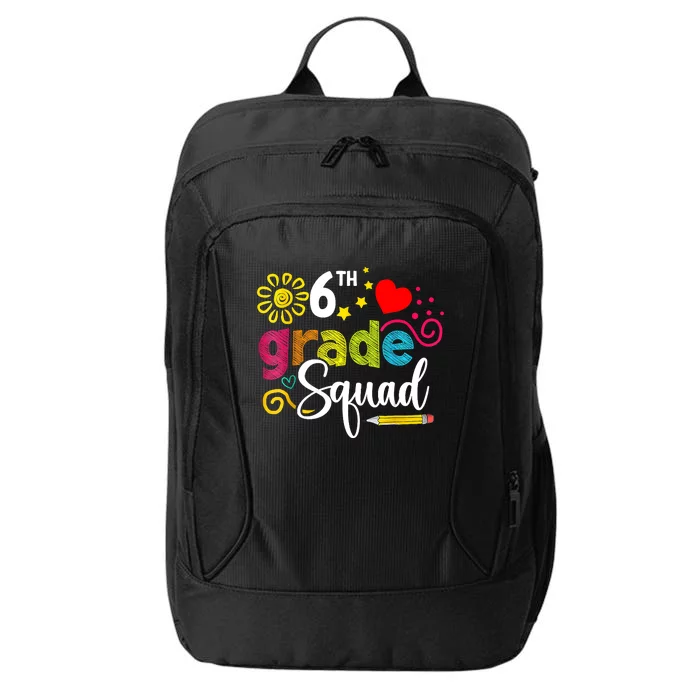 Sixth Grade Squad Back To School 6th Grader Teacher City Backpack