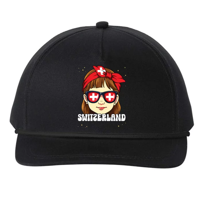 Swiss Girl Switzerland Snapback Five-Panel Rope Hat