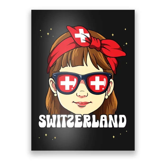 Swiss Girl Switzerland Poster