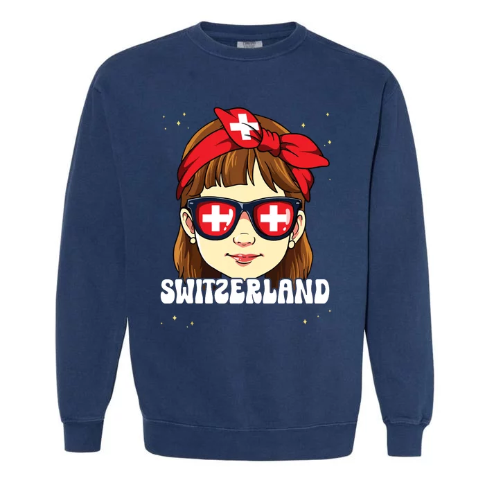 Swiss Girl Switzerland Garment-Dyed Sweatshirt