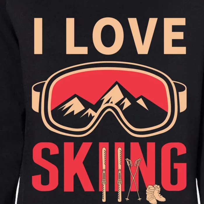 Ski Gift Skiing And Ski Lover Gift Womens California Wash Sweatshirt