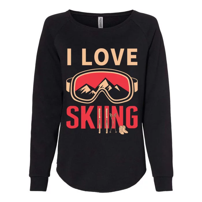 Ski Gift Skiing And Ski Lover Gift Womens California Wash Sweatshirt