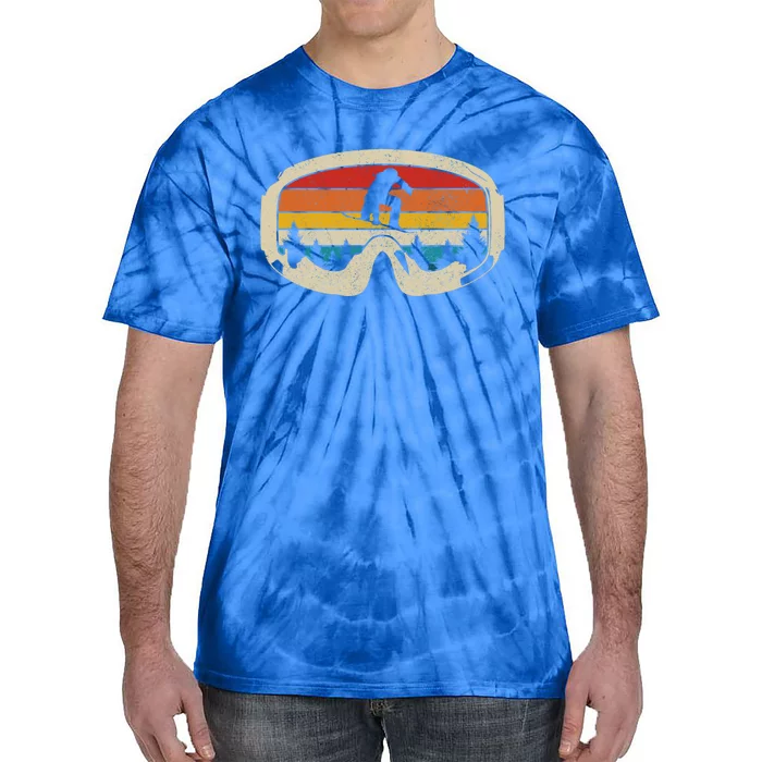 Snowboard Goggles Snowboarder Vintage Snowboarding Cute Gift Tie-Dye T-Shirt