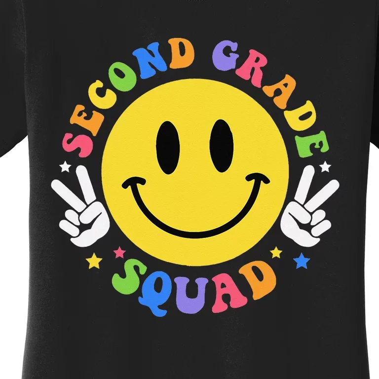 Second Grade Squad Back To School Retro 2nd Grade Teachers Women's T-Shirt