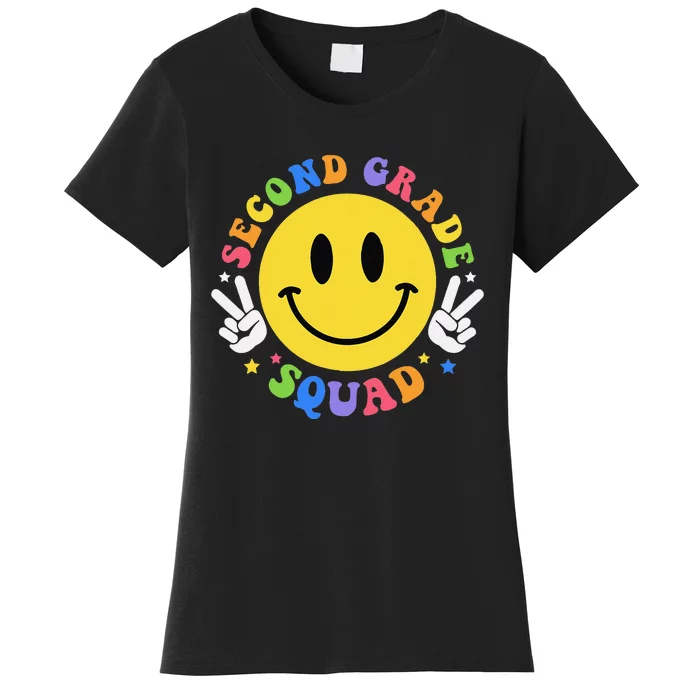 Second Grade Squad Back To School Retro 2nd Grade Teachers Women's T-Shirt