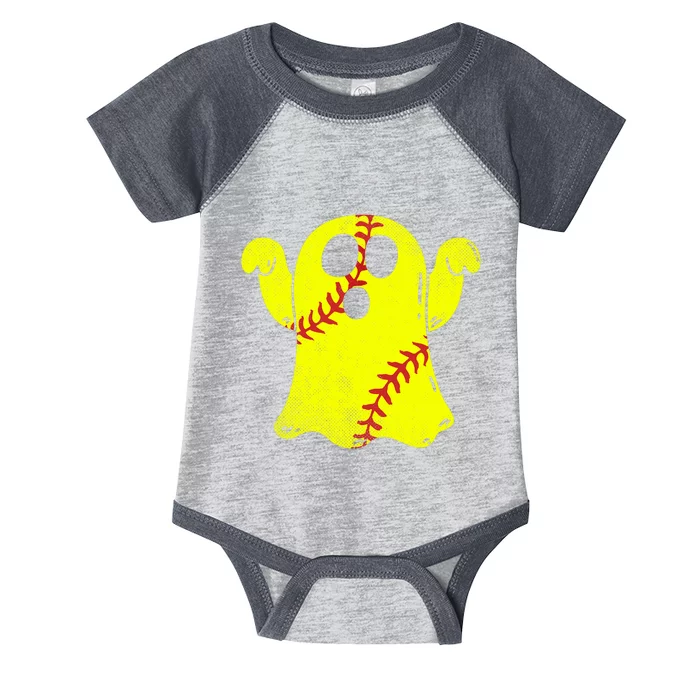 Softball Ghost Softball Lover Halloween Costume Infant Baby Jersey Bodysuit