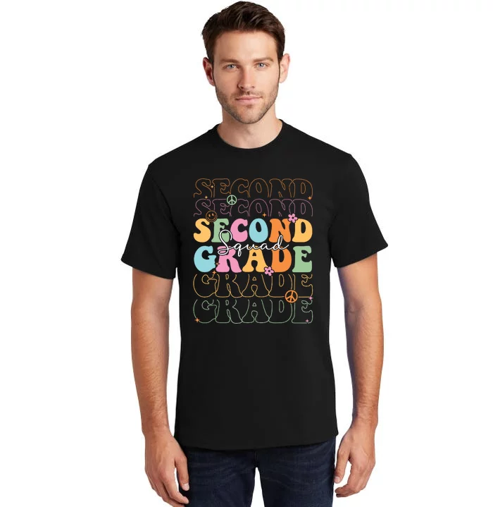 Second Grade Squad Student Teacher Gift Back To School Tall T-Shirt