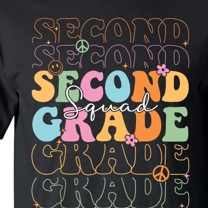 Second Grade Squad Student Teacher Gift Back To School Tall T-Shirt