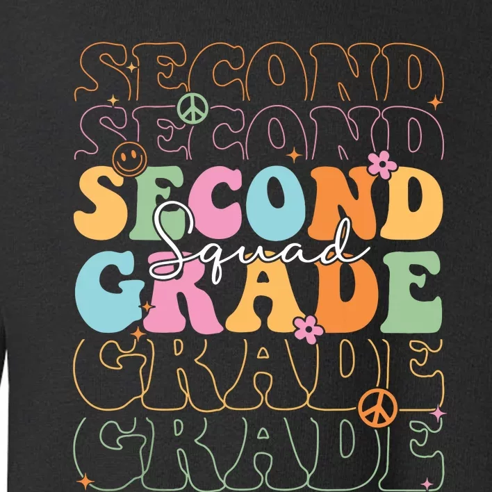 Second Grade Squad Student Teacher Gift Back To School Toddler Sweatshirt