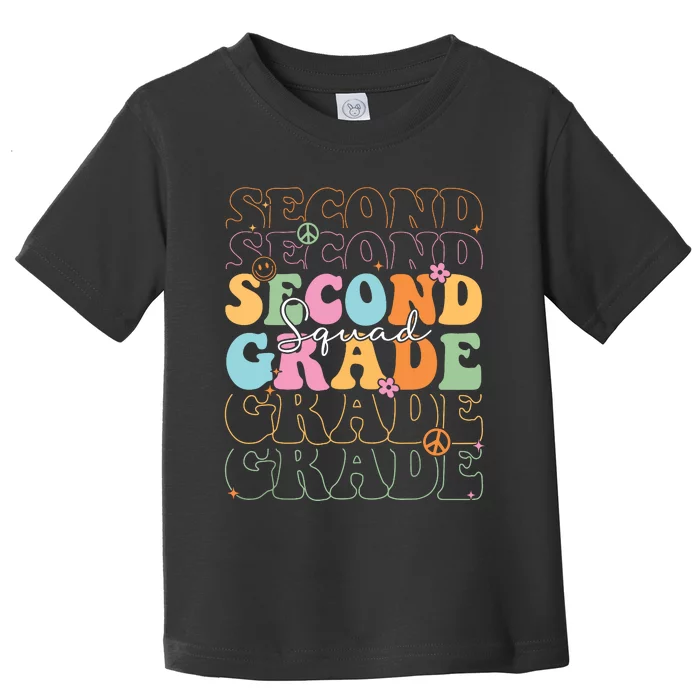 Second Grade Squad Student Teacher Gift Back To School Toddler T-Shirt