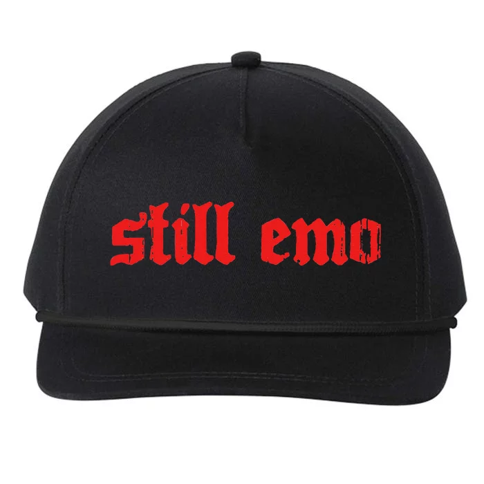 Soft Grunge Still Emo Snapback Five-Panel Rope Hat