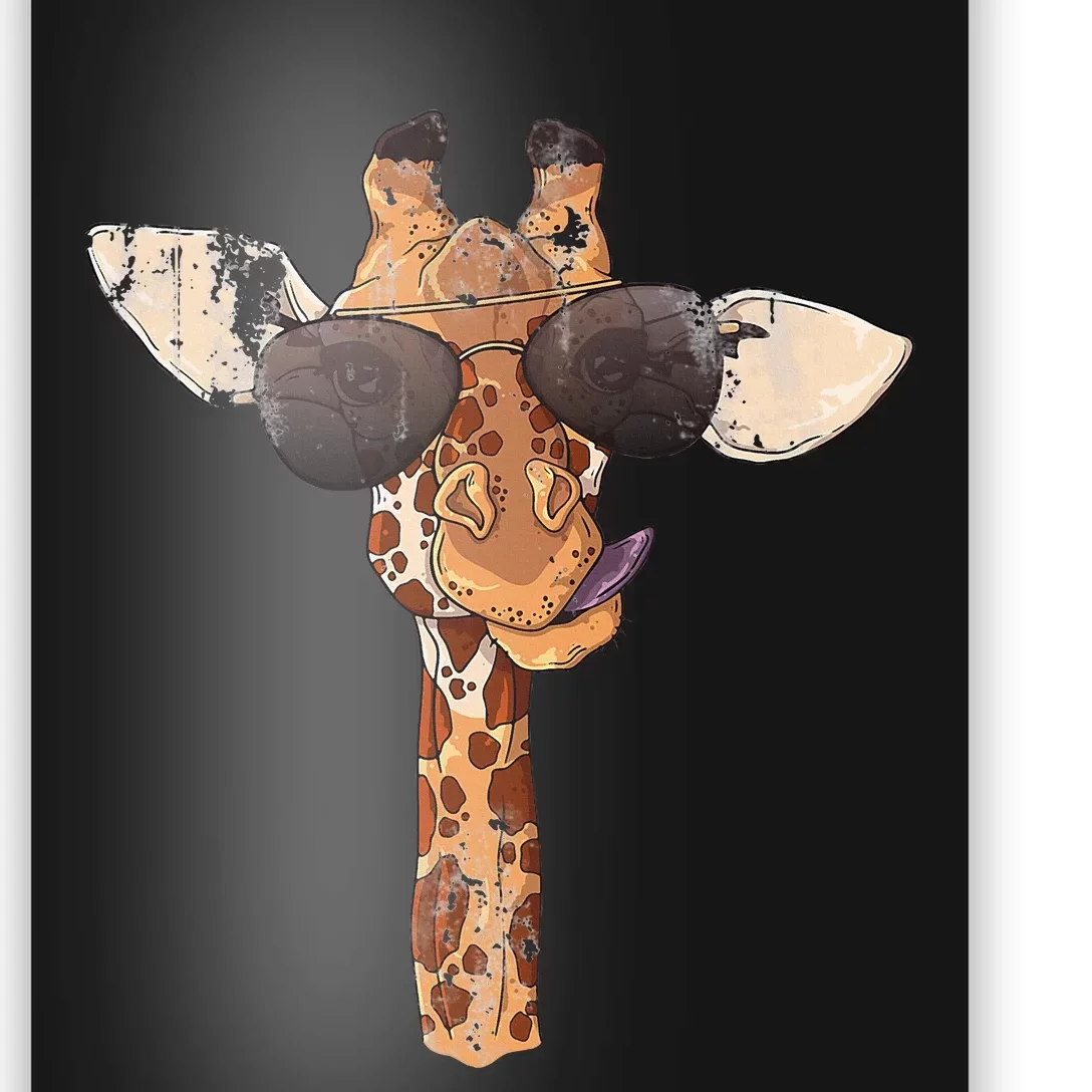 Sunglasses Giraffe Poster