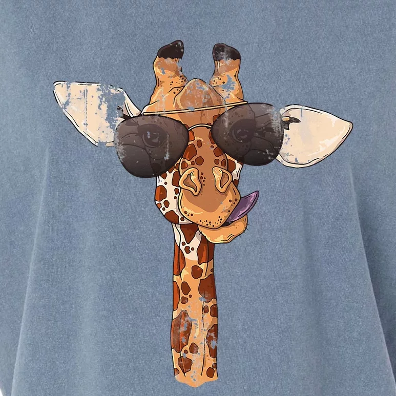 Sunglasses Giraffe Garment-Dyed Women's Muscle Tee