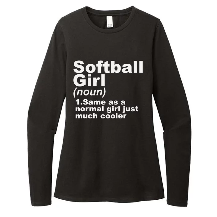 SOFTBALL GIRL Womens CVC Long Sleeve Shirt