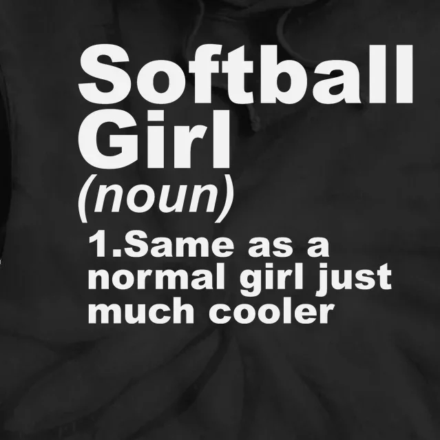 SOFTBALL GIRL Tie Dye Hoodie