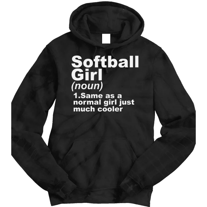 SOFTBALL GIRL Tie Dye Hoodie