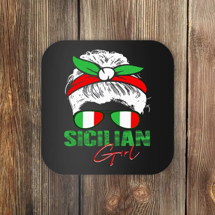 Sicilian Girl Sicily Coaster