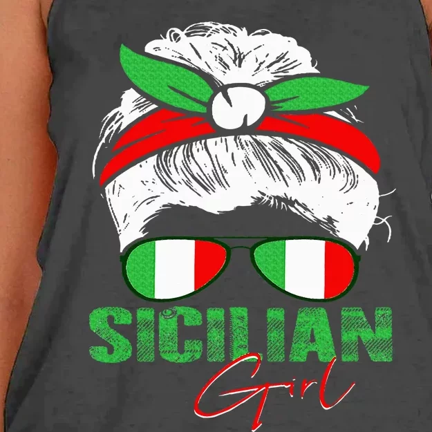 Sicilian Girl Sicily Women's Knotted Racerback Tank