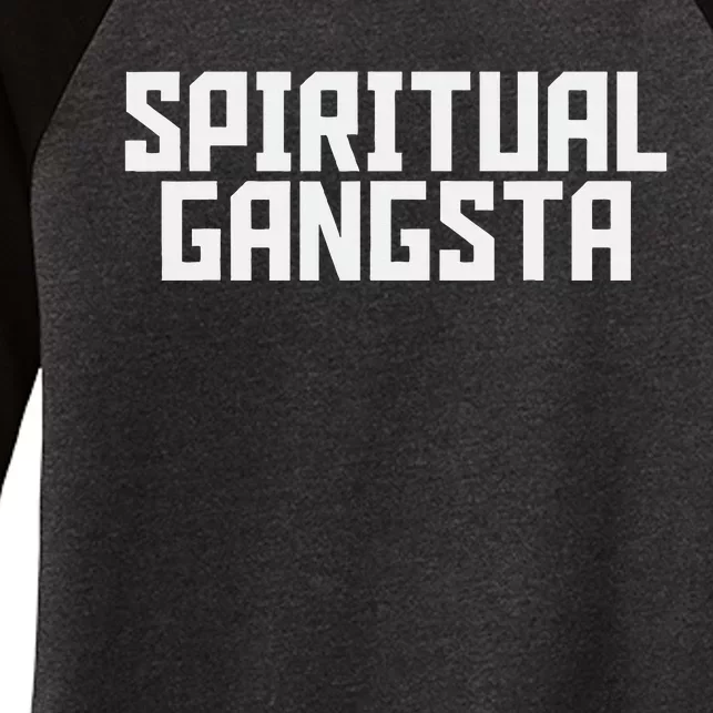 Spiritual Gangsta Spiritual Meditation Yoga Lover Women's Tri-Blend 3/4-Sleeve Raglan Shirt