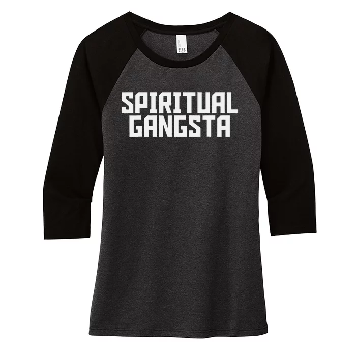 Spiritual Gangsta Spiritual Meditation Yoga Lover Women's Tri-Blend 3/4-Sleeve Raglan Shirt