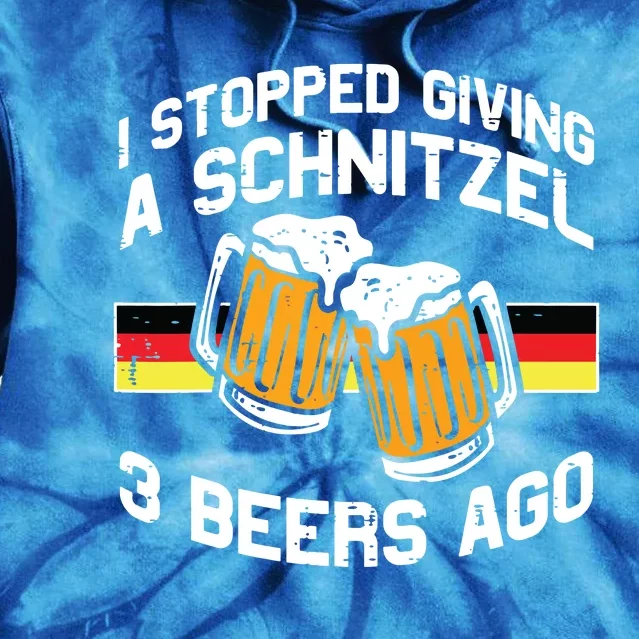 Stopped Giving Schnitzel Funny Bavaria Oktoberfest Tie Dye Hoodie