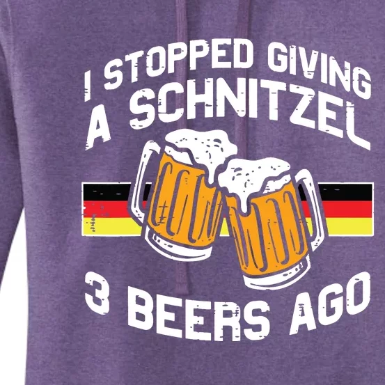 Stopped Giving Schnitzel Funny Bavaria Oktoberfest Women's Pullover Hoodie