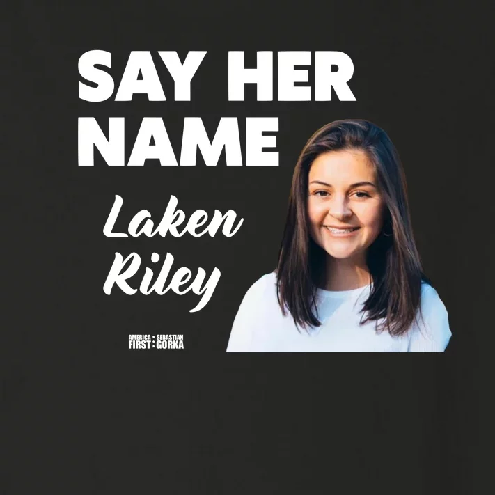 Sebastian Gorka Say Her Name Laken Riley Toddler Long Sleeve Shirt