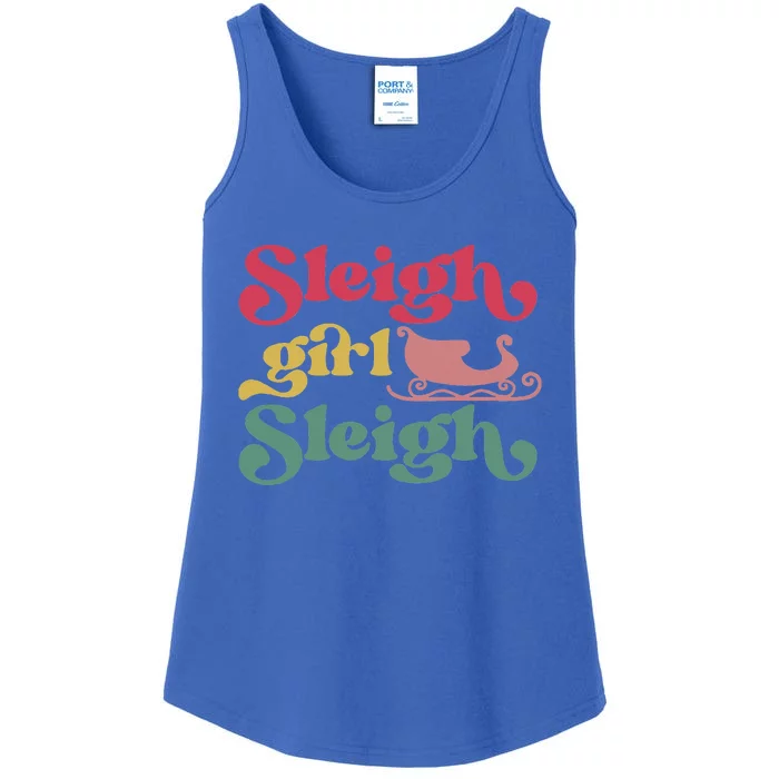 sleigh girl sleigh christmas Ladies Essential Tank