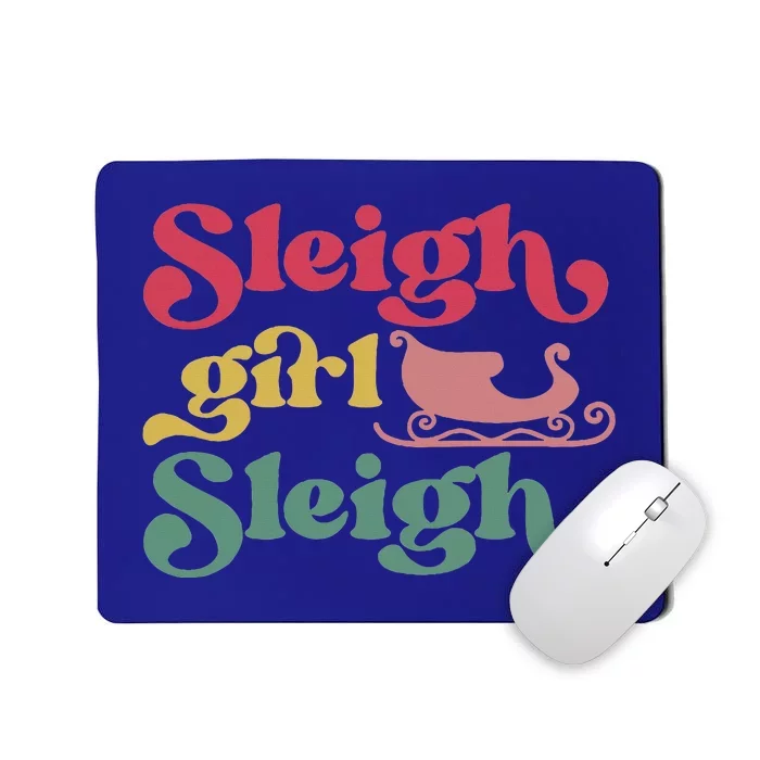 sleigh girl sleigh christmas Mousepad