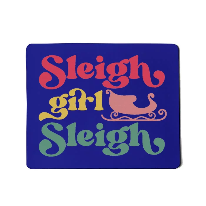 sleigh girl sleigh christmas Mousepad