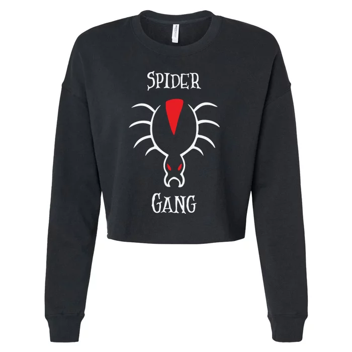 Spider Gang Cropped Pullover Crew