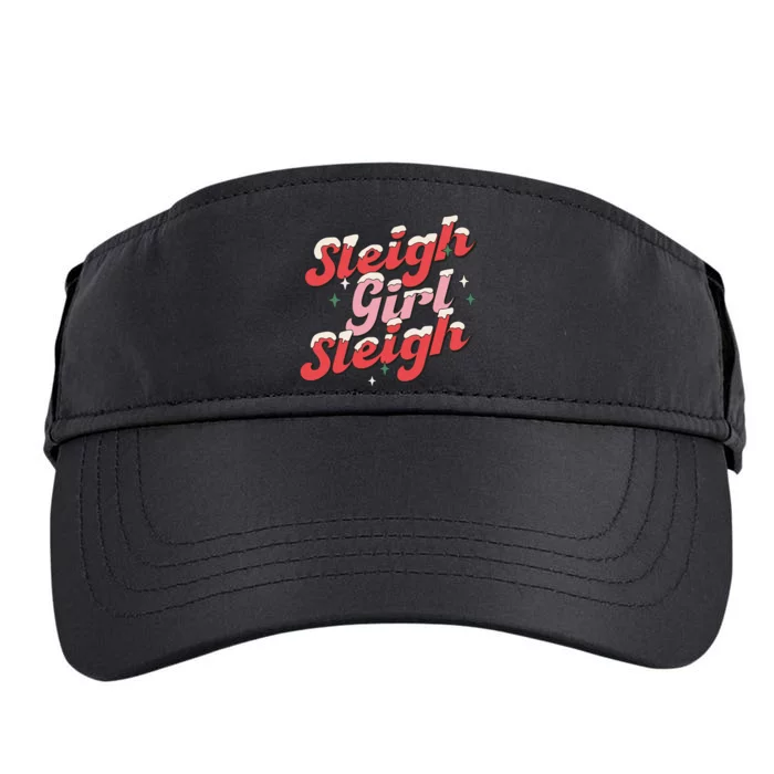 sleigh girl sleigh christmas Adult Drive Performance Visor