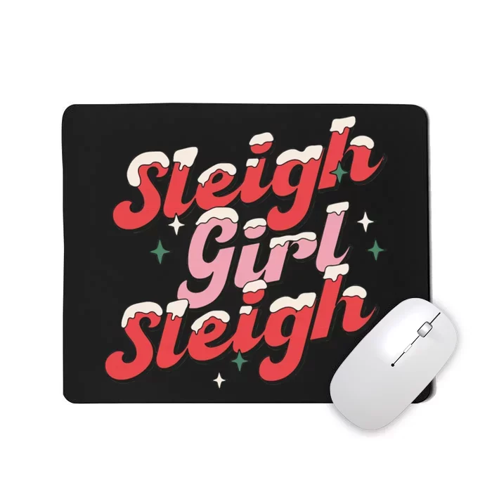 sleigh girl sleigh christmas Mousepad