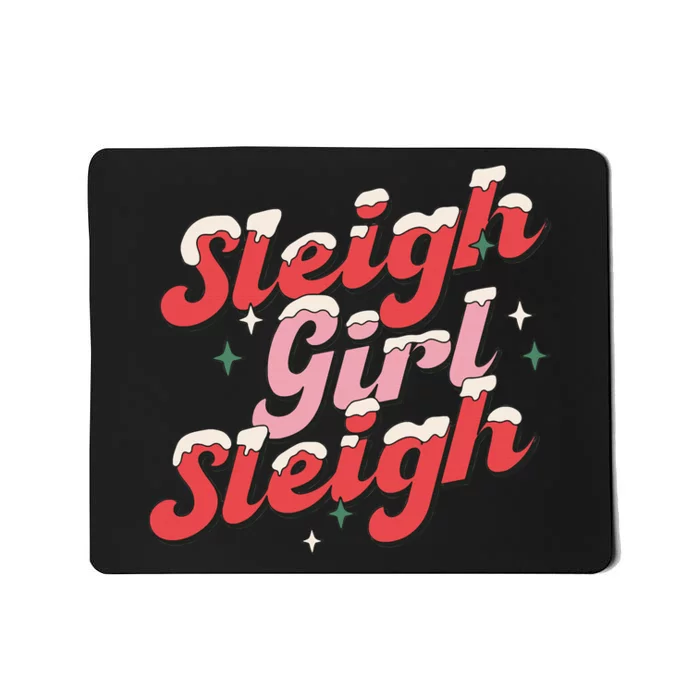 sleigh girl sleigh christmas Mousepad