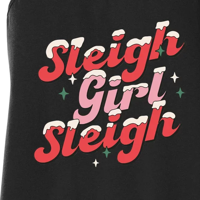 sleigh girl sleigh christmas Women's Racerback Tank