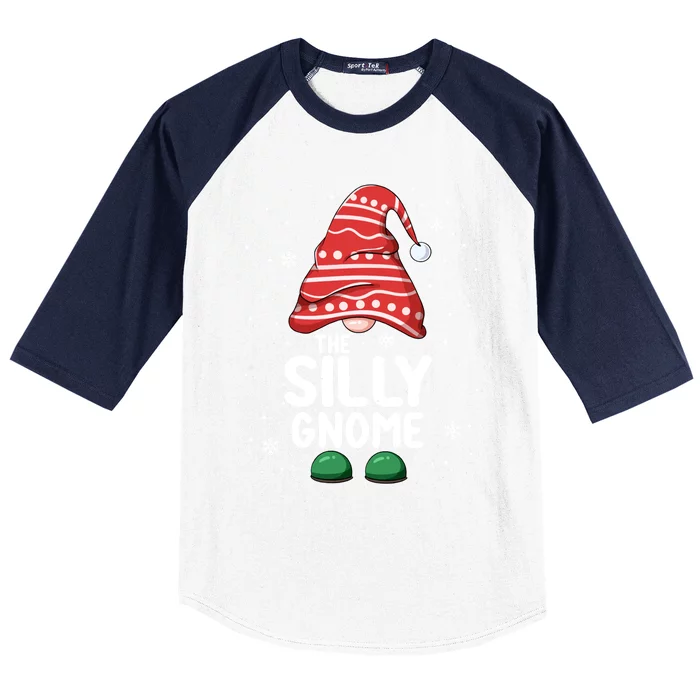 Silly Gnome Squad Funny Matching Family Group Christmas Gift Baseball Sleeve Shirt