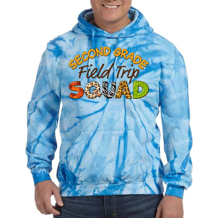 Second Grade Students School Zoo Field Trip Squad Matching Tie Dye Hoodie