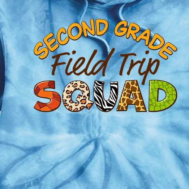 Second Grade Students School Zoo Field Trip Squad Matching Tie Dye Hoodie