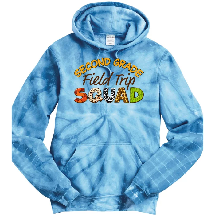 Second Grade Students School Zoo Field Trip Squad Matching Tie Dye Hoodie