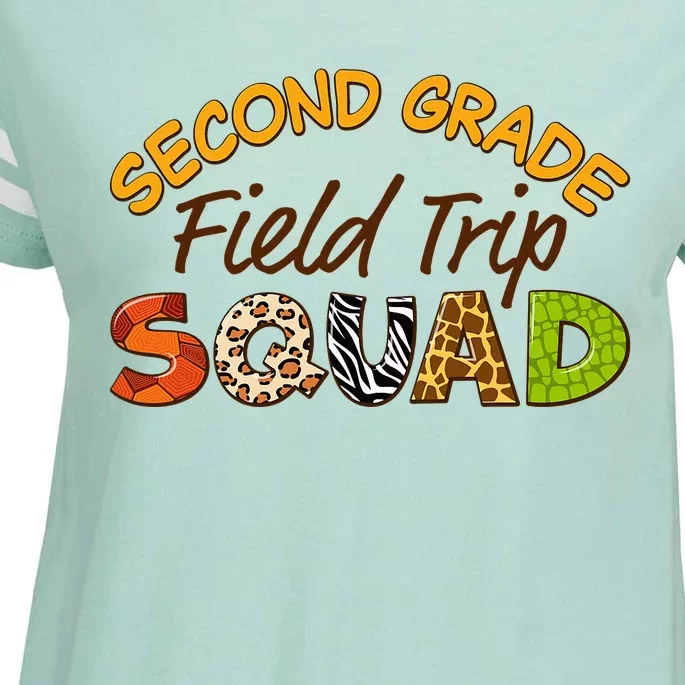 Second Grade Students School Zoo Field Trip Squad Matching Enza Ladies Jersey Football T-Shirt