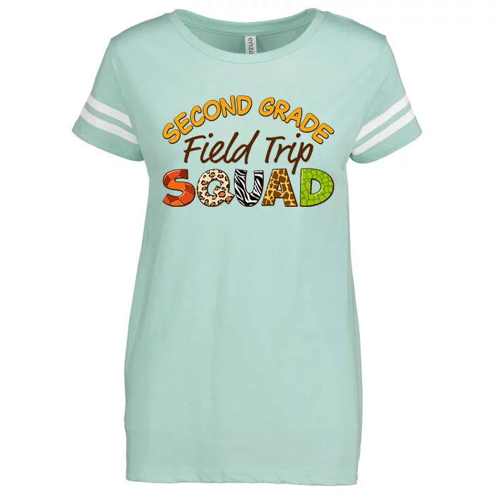 Second Grade Students School Zoo Field Trip Squad Matching Enza Ladies Jersey Football T-Shirt