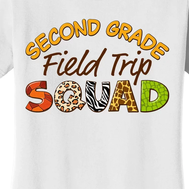 Second Grade Students School Zoo Field Trip Squad Matching Women's T-Shirt