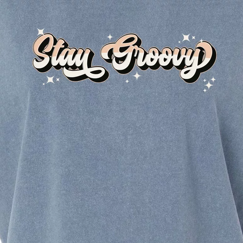 Stay Groovy Garment-Dyed Women's Muscle Tee