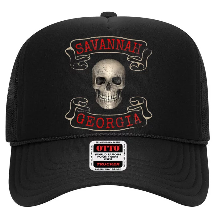 Savannah Georgia High Crown Mesh Trucker Hat