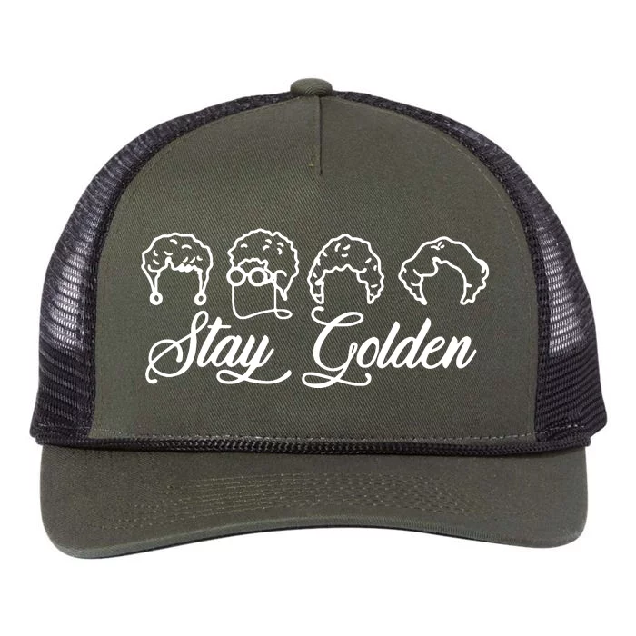 Stay Golden Retro Rope Trucker Hat Cap