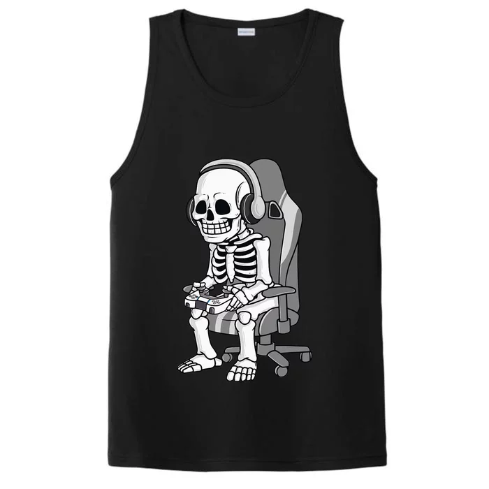 Spooky Gaming Skeleton Costume Performance Tank