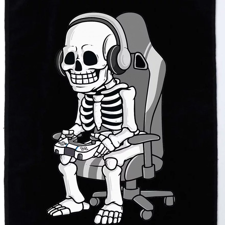 Spooky Gaming Skeleton Costume Platinum Collection Golf Towel