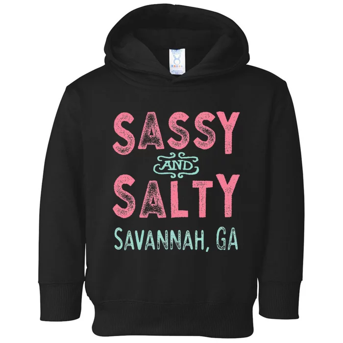 Savannah Georgia Sassy Souvenir Toddler Hoodie