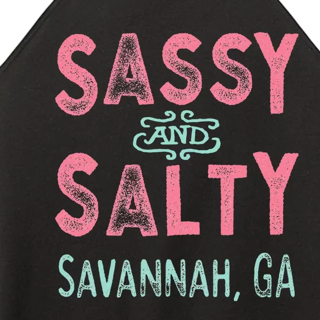 Savannah Georgia Sassy Souvenir Women’s Perfect Tri Rocker Tank